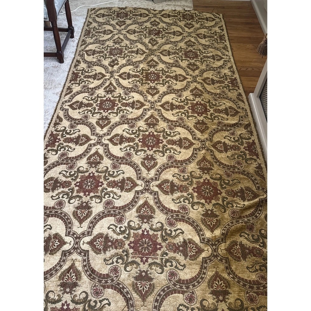Vintage Tapestry Jacquard Fabric 117"x55" Beautiful